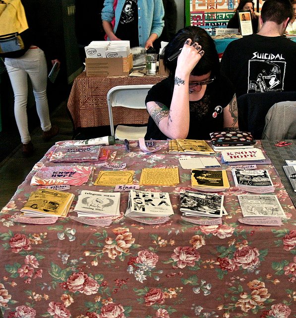 marandaelizabethhidingtheirfaceatzinefest